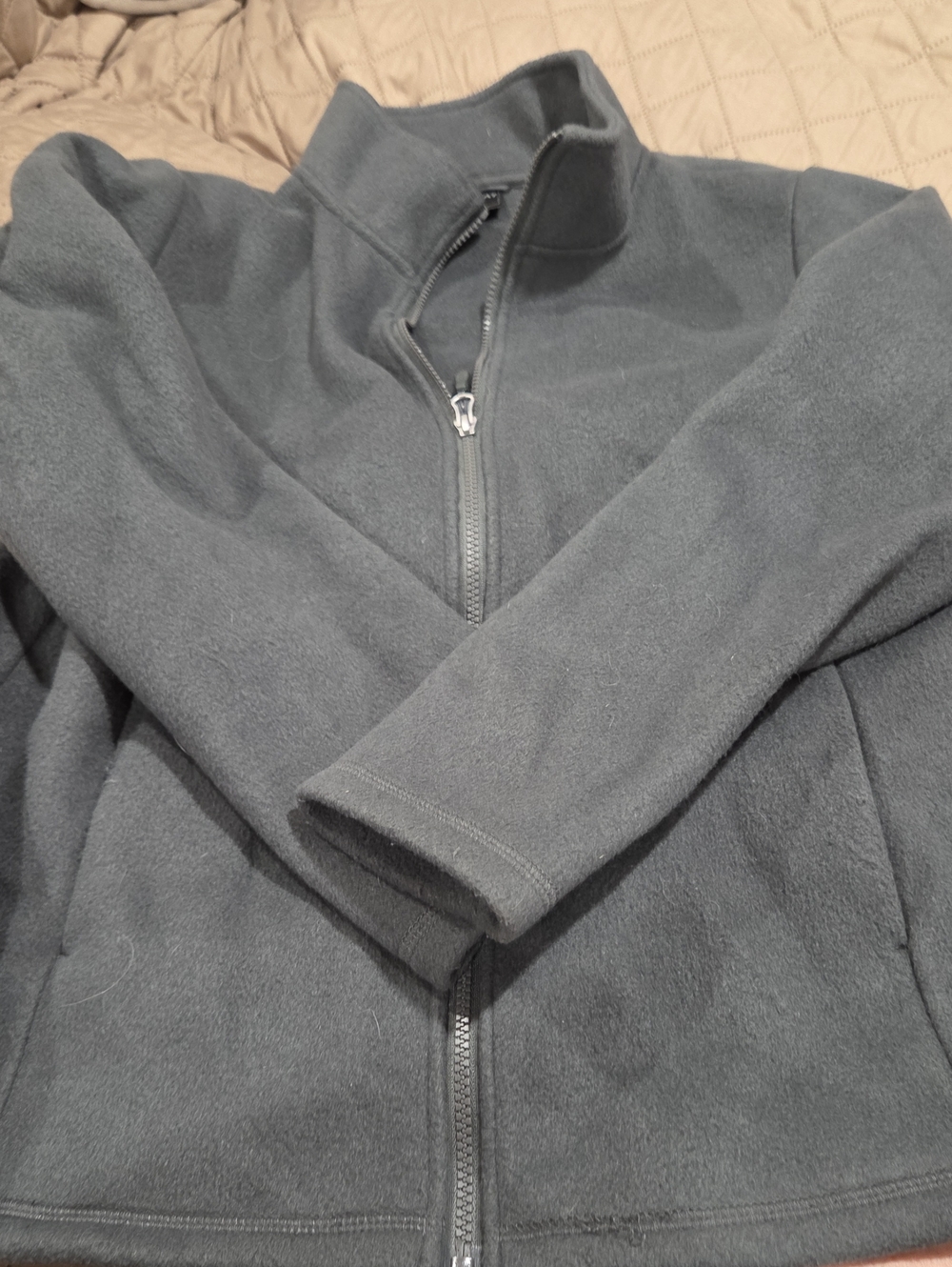 32 Degrees Men's Grey Full-Zip Performance Fleece Jacket